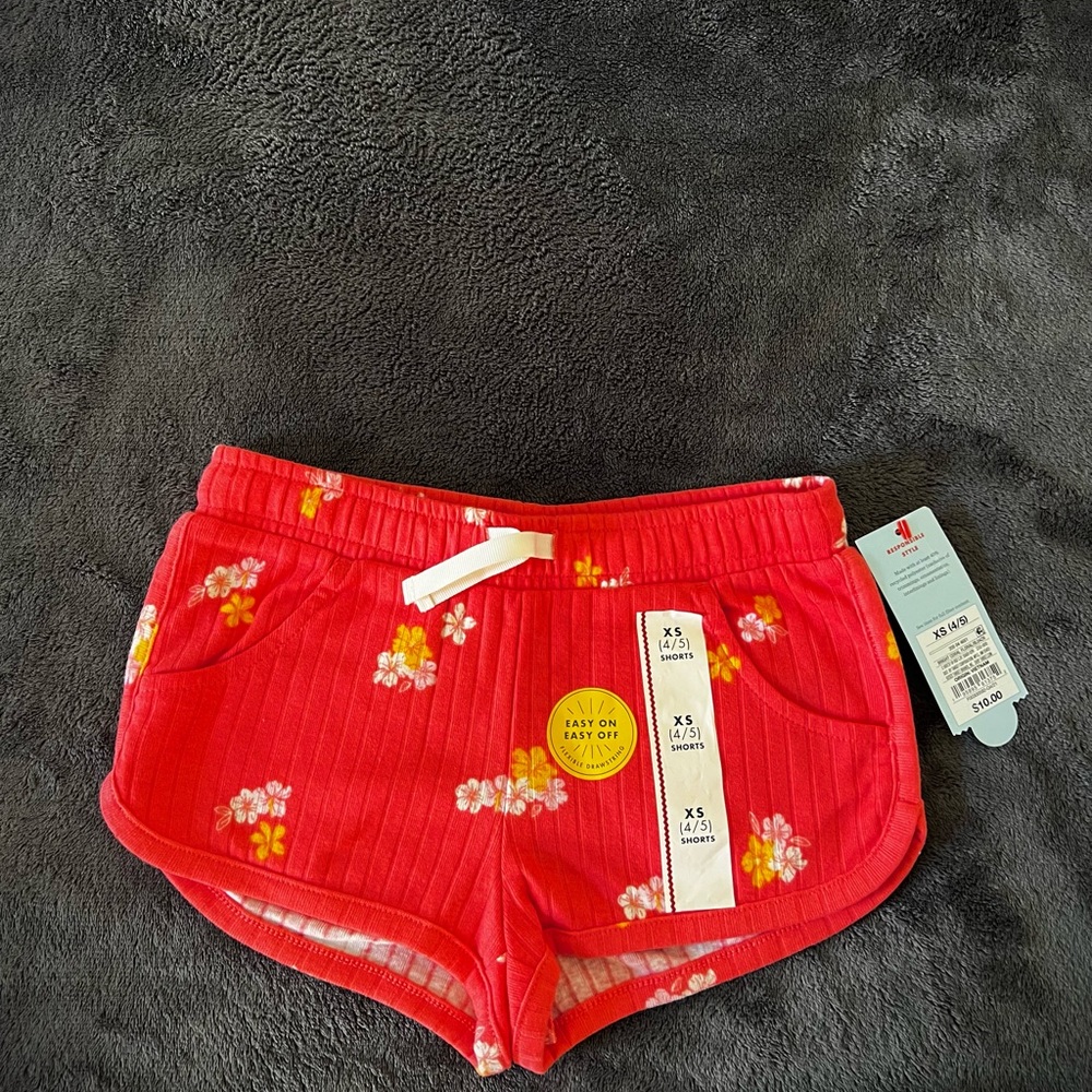 “Cat & Jack” Girl’s Floral Shorts